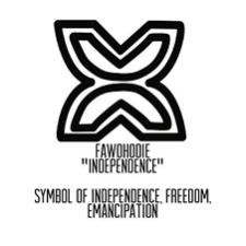 The GJU logo, designed by Joe Ruzvidzo, incorporates the Adinkra symbol Fawohodie,